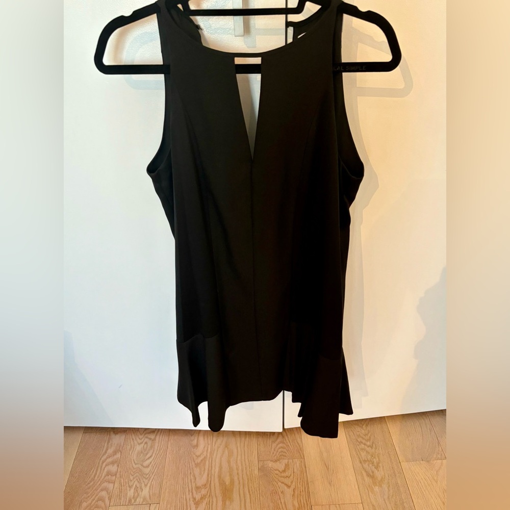 Parker size small sleeveless black dress